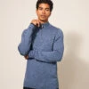 WHITE STUFF Pure Merino Wool Funnel Neck Half Zip Jumper -Marksandspencer Sale Store Pure Merino Wool Funnel Neck Half Zip Jumper