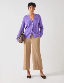 Pure Merino Wool V-Neck Cardigan