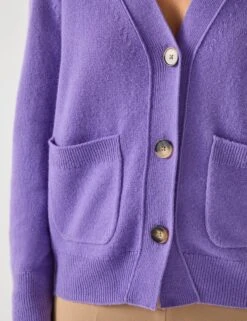 Pure Merino Wool V-Neck Cardigan -Marksandspencer Sale Store Pure Merino Wool V Neck Cardigan 3