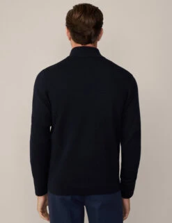 Hackett Pure Wool High Neck Zip Up Jumper -Marksandspencer Sale Store Pure Wool High Neck Zip Up Jumper 4