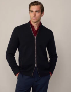 Hackett Pure Wool High Neck Zip Up Jumper -Marksandspencer Sale Store Pure Wool High Neck Zip Up Jumper 5