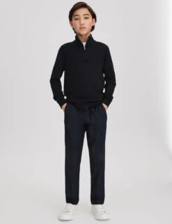 Reiss Pure Wool Knitted Half Zip Jumper (3-14 Yrs)