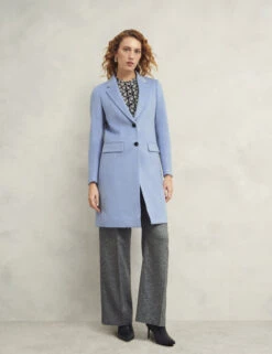 Pure Wool Longline Tailored Coat