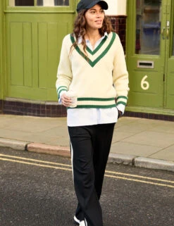 Pure Wool V-Neck Jumper -Marksandspencer Sale Store Pure Wool V Neck Jumper 2