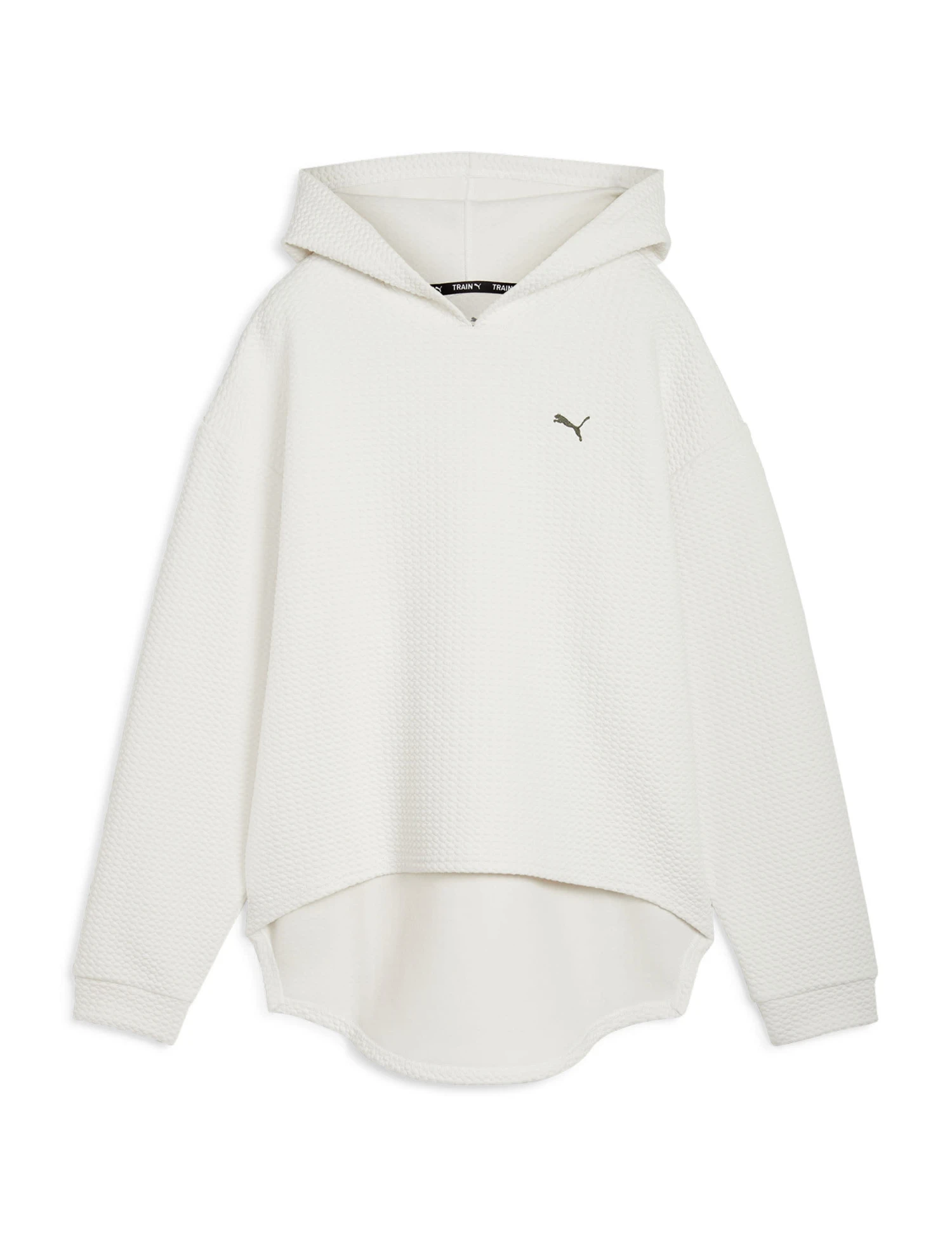 Puma Q4 Studio Cotton Blend Textured Hoodie 2 Puma Q4 Studio Cotton Blend Textured Hoodie - Image 2