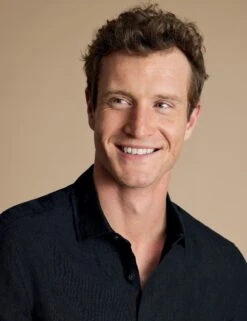 QT Slim Fit Pure Linen Shirt -Marksandspencer Sale Store QT Slim Fit Pure Linen Shirt 3