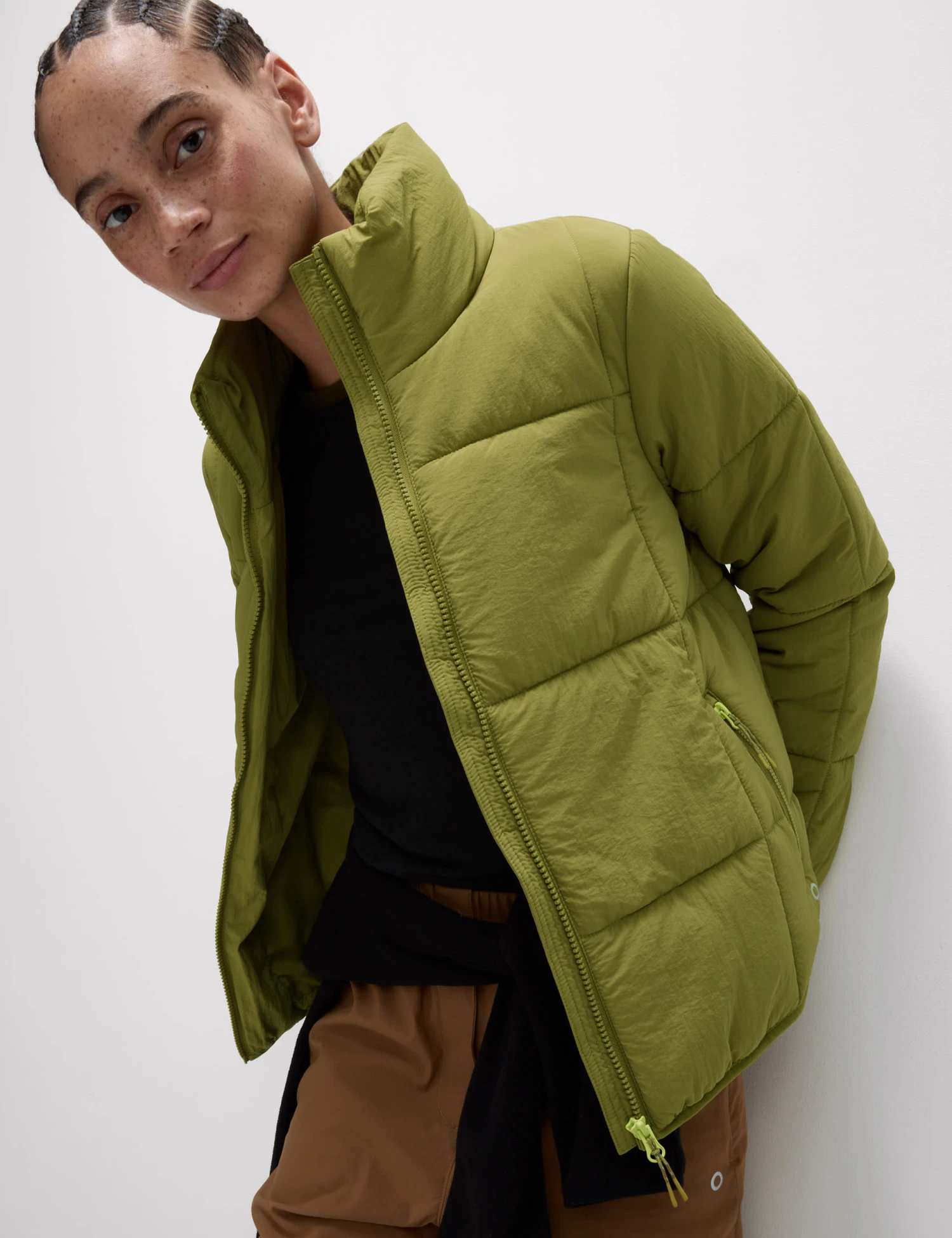Quilted Funnel Neck Puffer Jacket 4 Quilted Funnel Neck Puffer Jacket - Image 4