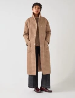Quilted Padded Longline Coat