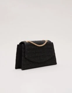 Raffia Chain Strap Clutch Bag -Marksandspencer Sale Store Raffia Chain Strap Clutch Bag 4