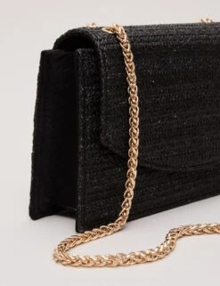 Raffia Chain Strap Clutch Bag -Marksandspencer Sale Store Raffia Chain Strap Clutch Bag 5