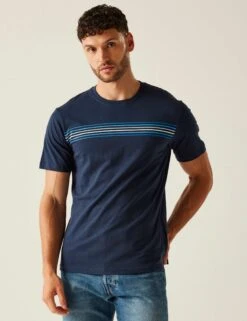 Regatta Ravia Pure Cotton Chest Stripe T-Shirt