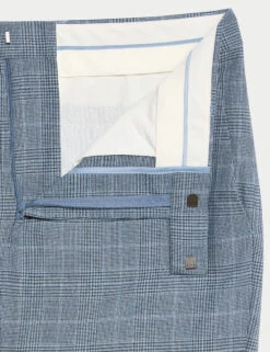 Regular Fit Check Suit Trousers -Marksandspencer Sale Store Regular Fit Check Suit Trousers 2