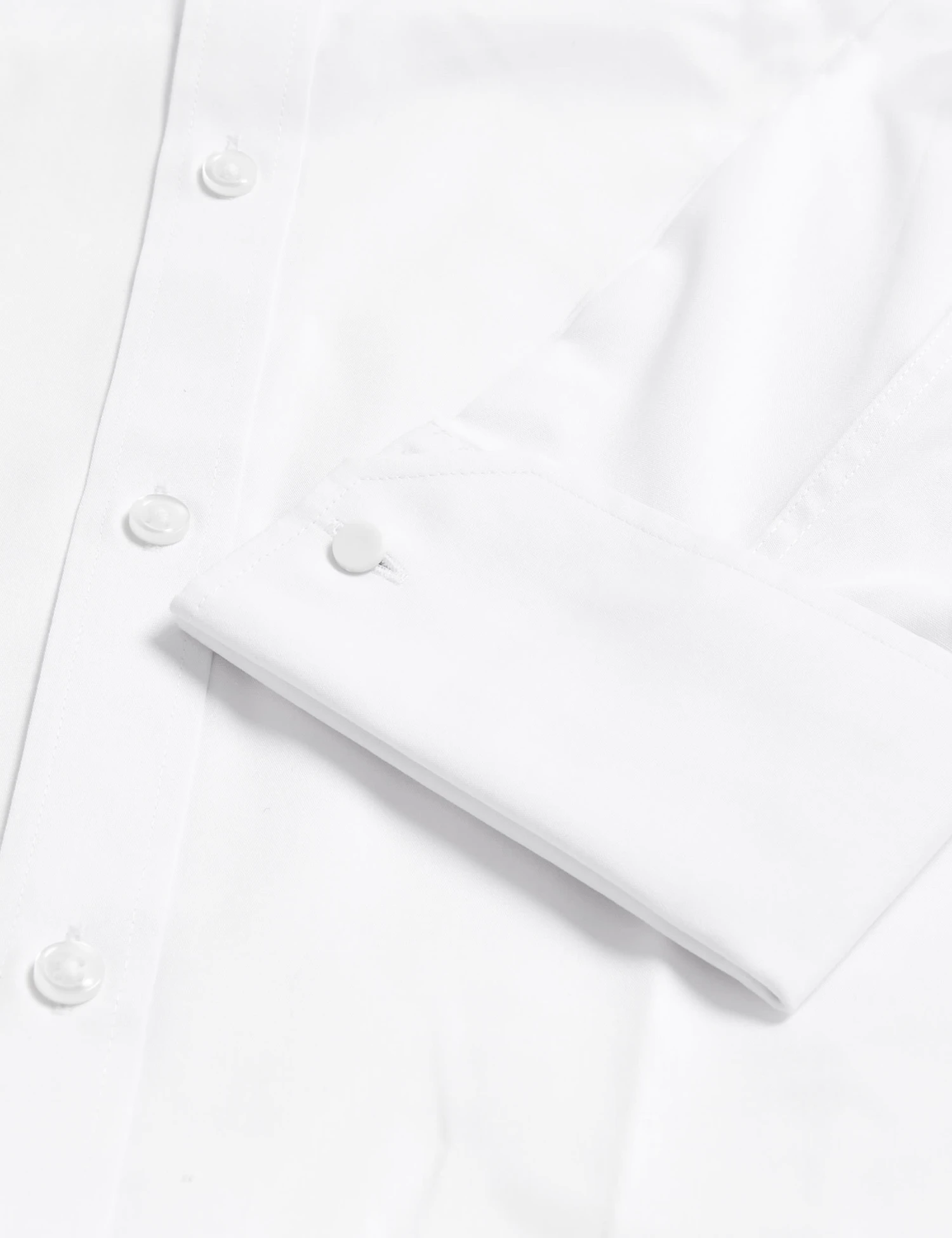 Regular Fit Cotton Blend Double Cuff Shirt 3 Regular Fit Cotton Blend Double Cuff Shirt - Image 3