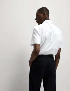 Regular Fit Cotton Blend Short Sleeve Shirt -Marksandspencer Sale Store Regular Fit Cotton Blend Short Sleeve Shirt 4