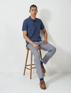 Regular Fit Cotton Rich Straight Chinos