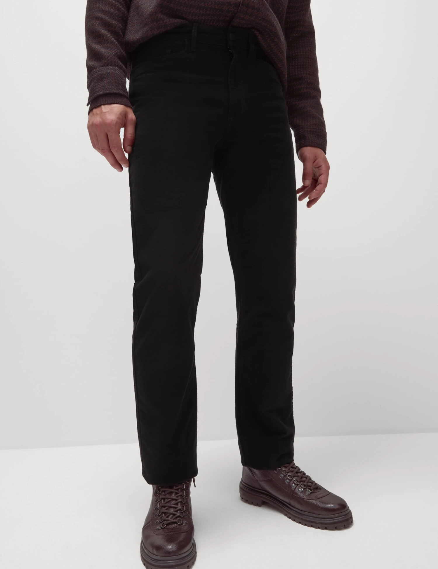 Regular Fit Italian Moleskin 5 Pocket Trousers 3 Regular Fit Italian Moleskin 5 Pocket Trousers - Image 3