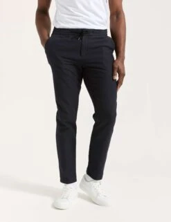 Scotch & Soda Regular Fit Linen Blend Joggers