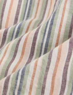 WHITE STUFF Regular Fit Linen Rich Striped Shirt -Marksandspencer Sale Store Regular Fit Linen Rich Striped Shirt 5