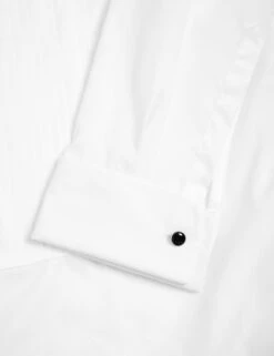 Regular Fit Luxury Cotton Double Cuff Dress Shirt -Marksandspencer Sale Store Regular Fit Luxury Cotton Double Cuff Dress Shirt 2