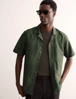 Jaeger Regular Fit Luxury Cotton Silk Blend Shirt