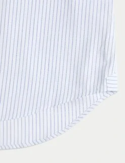 Regular Fit Luxury Cotton Striped Shirt -Marksandspencer Sale Store Regular Fit Luxury Cotton Striped Shirt 2