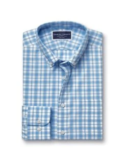 Regular Fit Non Iron Pure Cotton Check Shirt -Marksandspencer Sale Store Regular Fit Non Iron Pure Cotton Check Shirt 1