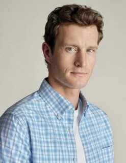 Regular Fit Non Iron Pure Cotton Check Shirt -Marksandspencer Sale Store Regular Fit Non Iron Pure Cotton Check Shirt 2