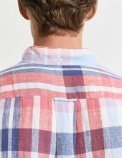 Gant Regular Fit Pure Linen Check Shirt -Marksandspencer Sale Store Regular Fit Pure Linen Check Shirt 2