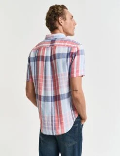 Gant Regular Fit Pure Linen Check Shirt -Marksandspencer Sale Store Regular Fit Pure Linen Check Shirt 3