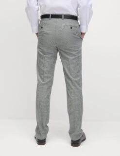Regular Fit Textured Puppytooth Suit Trousers -Marksandspencer Sale Store Regular Fit Textured Puppytooth Suit Trousers 7