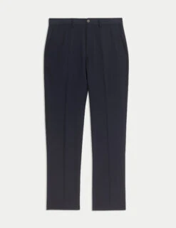 Regular Fit Wool Blend Trousers -Marksandspencer Sale Store Regular Fit Wool Blend Trousers 1