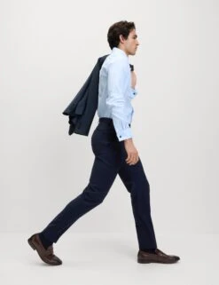 Regular Fit Wool Blend Trousers -Marksandspencer Sale Store Regular Fit Wool Blend Trousers 3