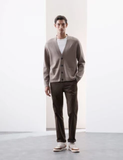 Relaxed Fit V-Neck Cardigan -Marksandspencer Sale Store Relaxed Fit V Neck Cardigan 3