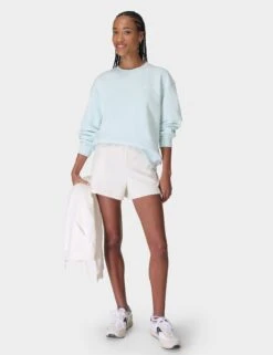 Sweaty Betty Revive Cotton Rich Crew Neck Sweatshirt -Marksandspencer Sale Store Revive Cotton Rich Crew Neck Sweatshirt 2