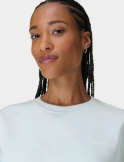 Sweaty Betty Revive Cotton Rich Crew Neck Sweatshirt -Marksandspencer Sale Store Revive Cotton Rich Crew Neck Sweatshirt 4