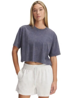 Under Armour Rival Wash Cotton Rich Crew Neck T-Shirt