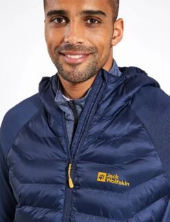 Jack Wolfskin Routeburn Pro Hybrid Hooded Puffer Jacket -Marksandspencer Sale Store Routeburn Pro Hybrid Hooded Puffer Jacket 2