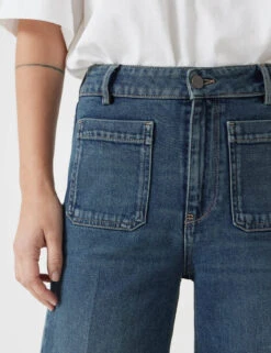 Rowan High Waisted Flared Jeans -Marksandspencer Sale Store Rowan High Waisted Flared Jeans 3