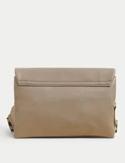 Faux Leather Messenger Cross Body Bag -Marksandspencer Sale Store SD 01 T01 1015V MS X EC 4
