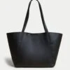 Faux Leather Tote Bag -Marksandspencer Sale Store SD 01 T01 1026C Y0 X EC 90