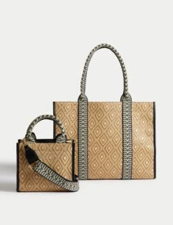 Woven Tote Bag -Marksandspencer Sale Store SD 01 T01 1121Z V0 X EC 6