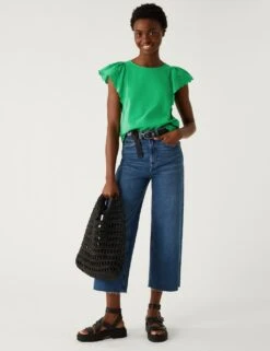 Straw Drawstring Tote Bag -Marksandspencer Sale Store SD 01 T01 1125Y Y0 X EC 4