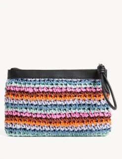 Straw Clutch Bag -Marksandspencer Sale Store SD 01 T01 2003Y ZZ X EC 3