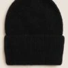 Knitted Rib Turn Up Beanie Hat -Marksandspencer Sale Store SD 01 T01 5243F Y0 X EC 90