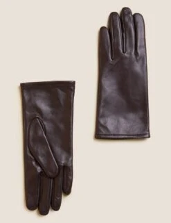 Leather Warm Lined Gloves