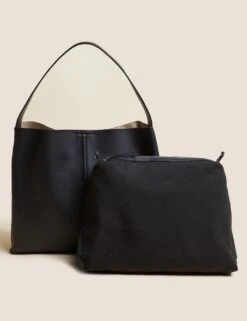 Faux Leather Shoulder Bag -Marksandspencer Sale Store SD 01 T01 9848C Y0 X EC 4