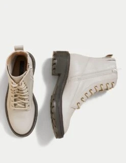 Leather Lace Up Ankle Boots -Marksandspencer Sale Store SD 01 T02 7840 SS X EC 1