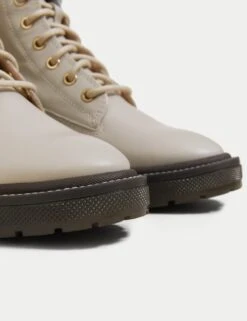 Leather Lace Up Ankle Boots -Marksandspencer Sale Store SD 01 T02 7840 SS X EC 3