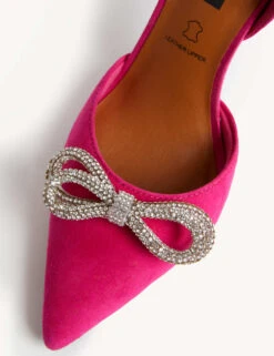 Suede Ankle Strap Stiletto Heel Court Shoes -Marksandspencer Sale Store SD 01 T02 8817A BQ X EC 1