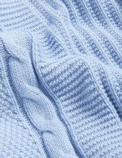 Cotton Rich Textured Crew Neck Jumper -Marksandspencer Sale Store SD 01 T38 0184 E2 X EC 6